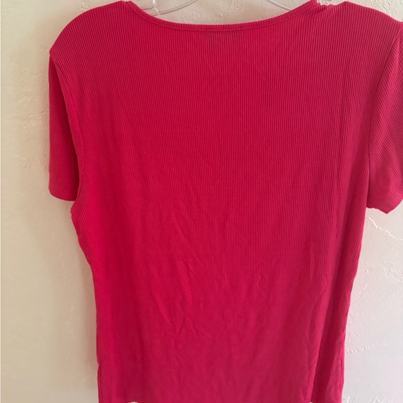 Bebe Vibrant Red Short Sleeve Tee - Picture 2 of 3